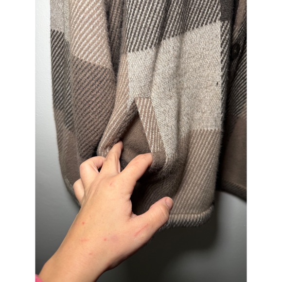 Maurices Plaid Patchwork Shacket Shirt Jacket Button Up Oversized Womens 1X - Picture 2 of 9